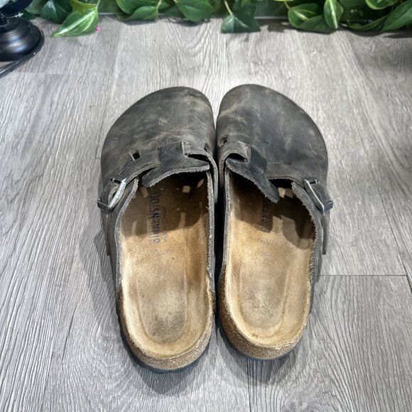 Birkenstock Unisex Boston Soft Bed Oiled Leather Iron Sandals  Men Size 10 US 43 main image 7